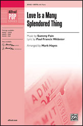Love Is a Many Splendored Thing SATB choral sheet music cover